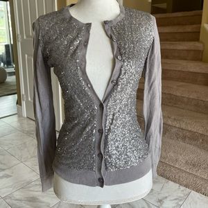 Like New! Gorgeous soft sequin cardigan by Loft
